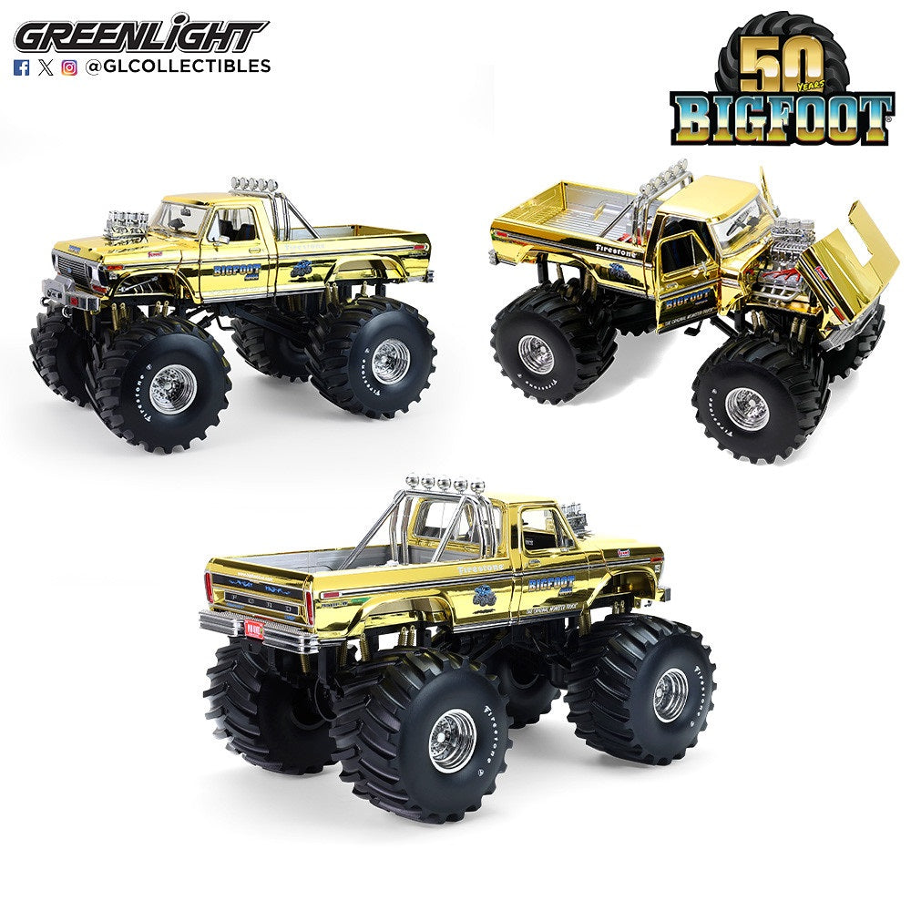 1979 Ford F-250 Monster Truck – Gold Chrome with Bob Chandler Figure
