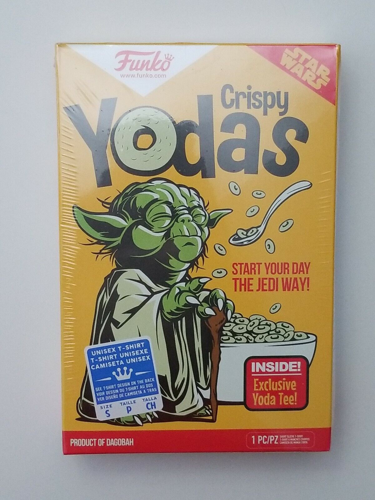 Funko - Crispy Yodas Cereal Box with T-Shirt