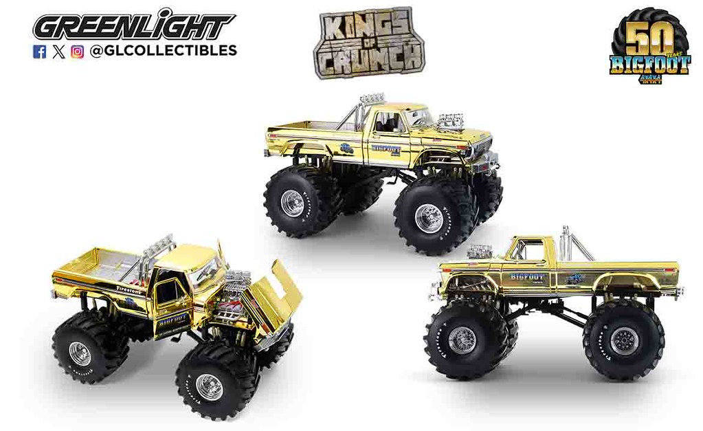 1979 Ford F-250 Monster Truck – Gold Chrome with Bob Chandler Figure