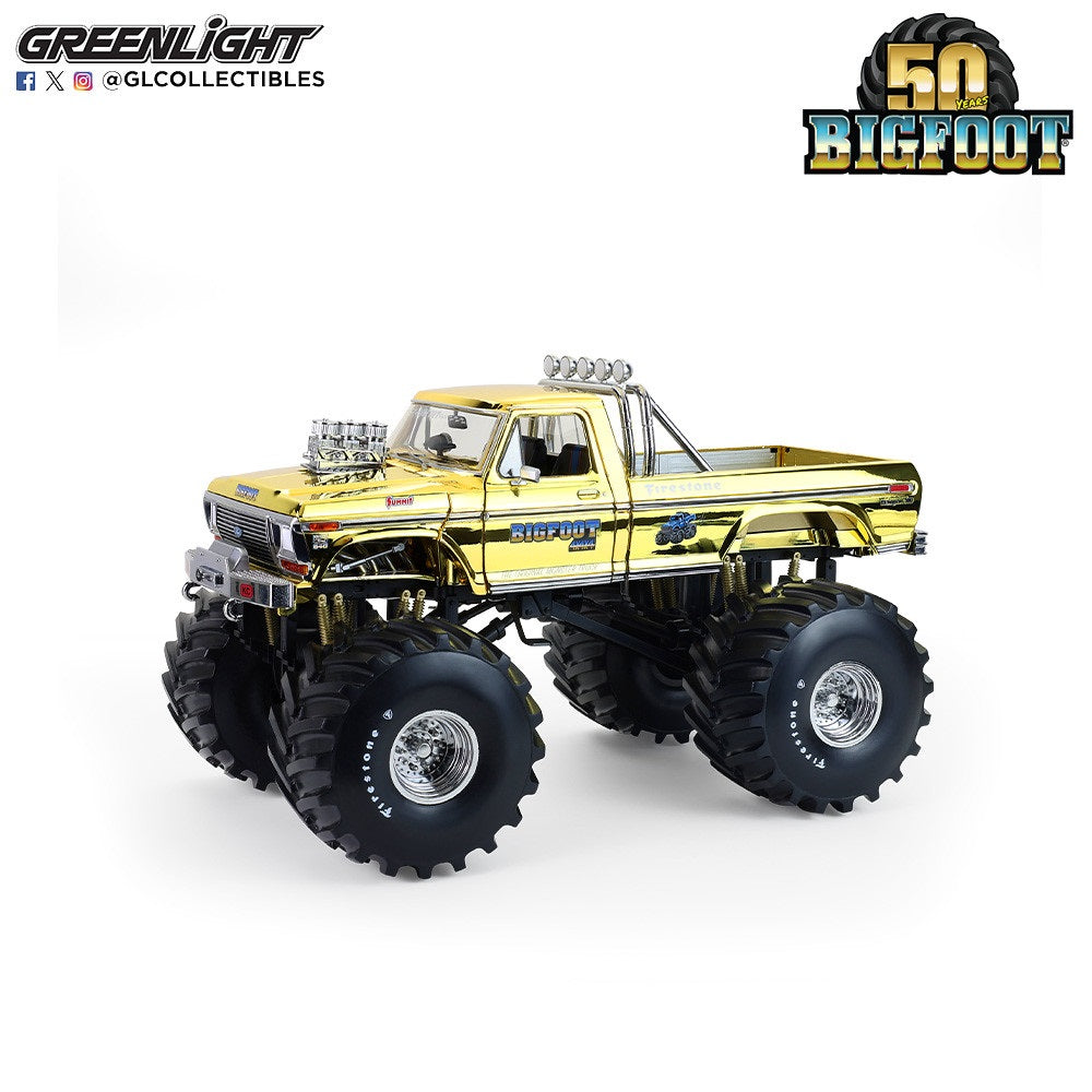 1979 Ford F-250 Monster Truck – Gold Chrome with Bob Chandler Figure