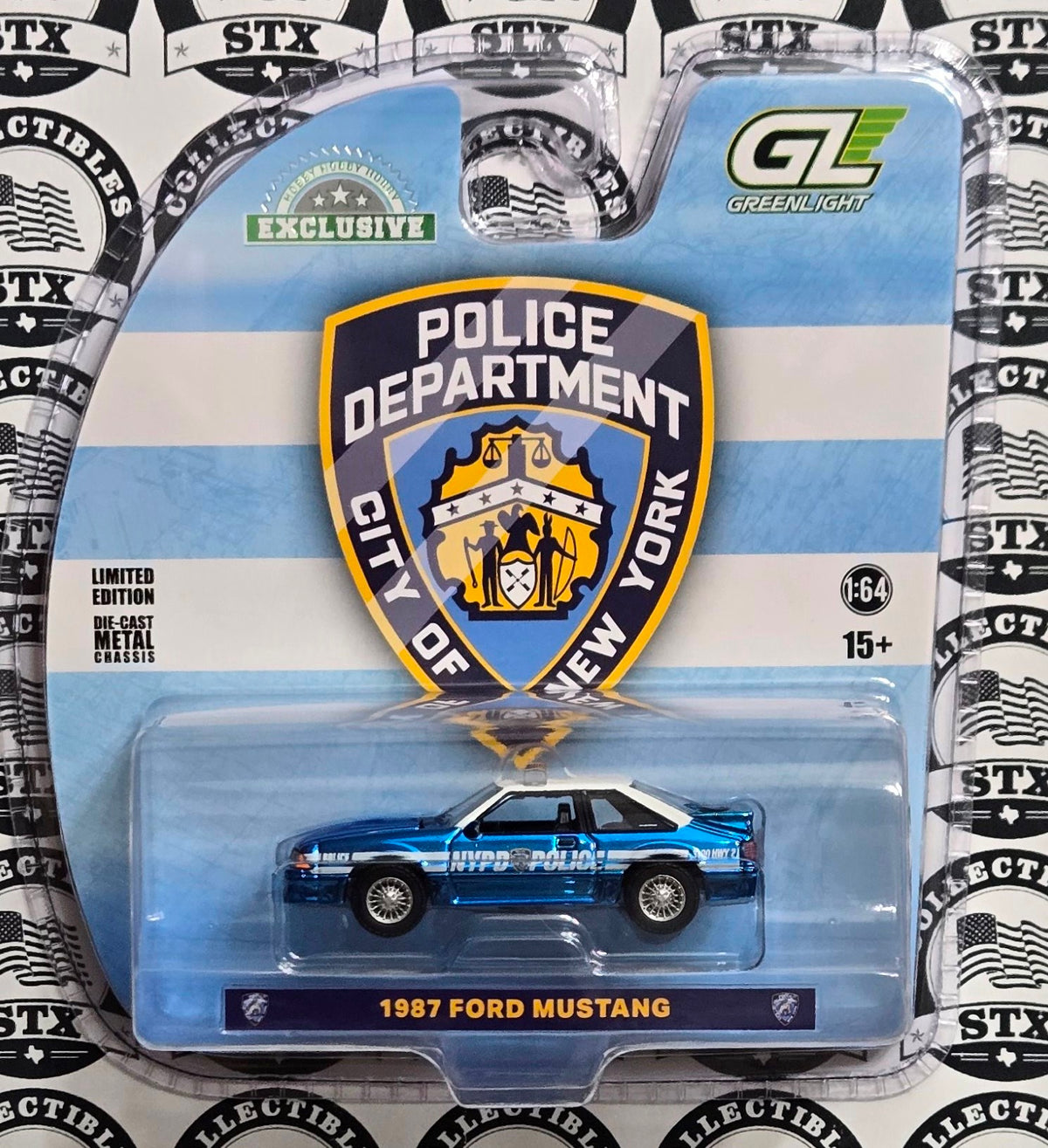 30527 - 1987 Ford Mustang (NYPD) Chrome Chase
