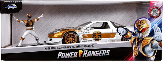 Jada - Power Rangers - White Ranger & 2002 Honda NSX Type-R Japan