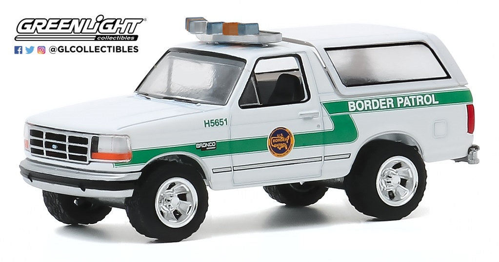 GreenLight - 1993 Ford Bronco - Border Patrol