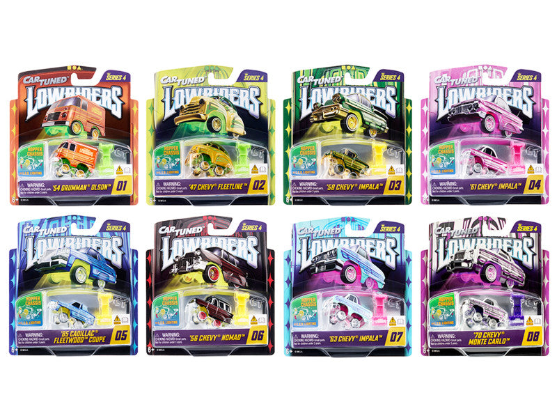 597346-XX3 - CarTuned Lowriders Show Glow - Series 4 (8pc Set)