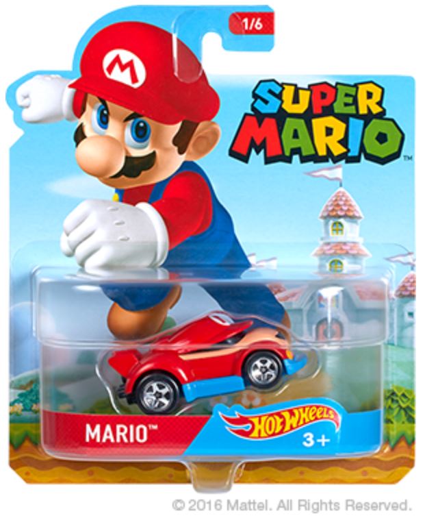 Hot Wheels - Character Cars - Super Mario Complete Set of 6 - Original Release