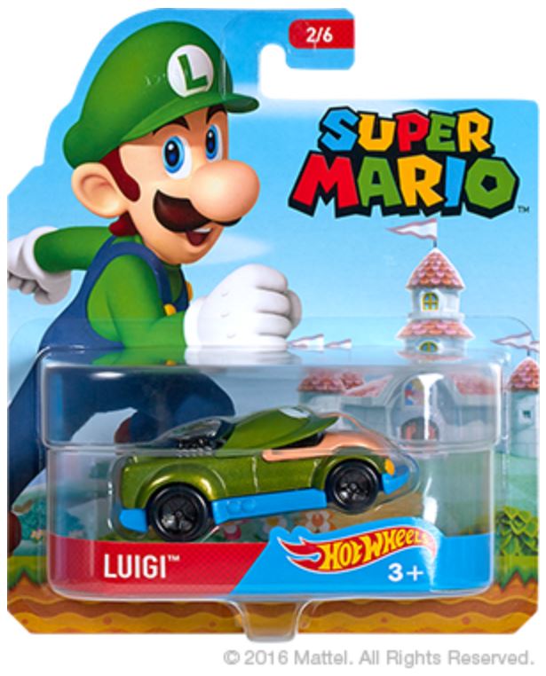 Hot Wheels - Character Cars - Super Mario Complete Set of 6 - Original Release