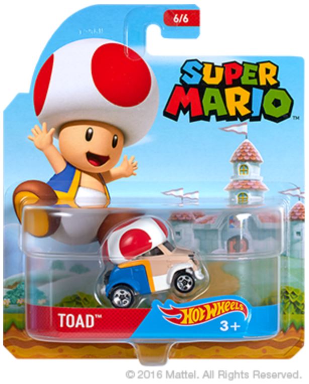 Hot Wheels - Character Cars - Super Mario Complete Set of 6 - Original Release