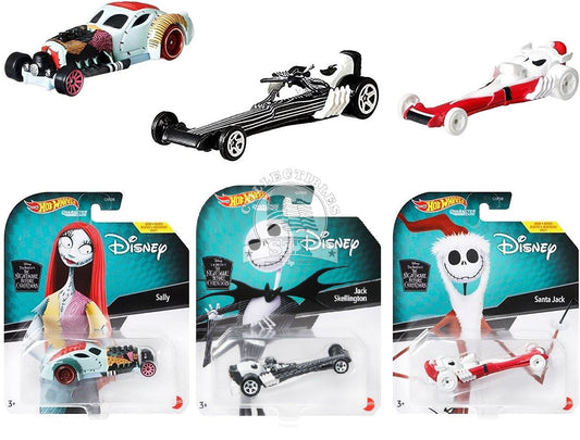 Hot Wheels - Character Cars - The Nightmare Before Christmas 3pc Set