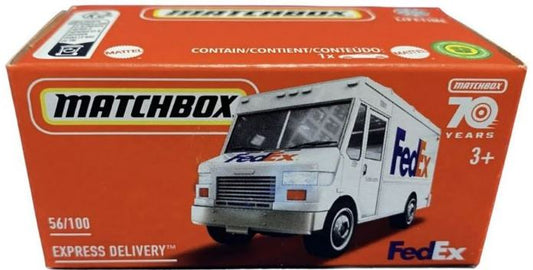 Matchbox - Power Grab - Express Delivery FedEx  - Silver 70 Years