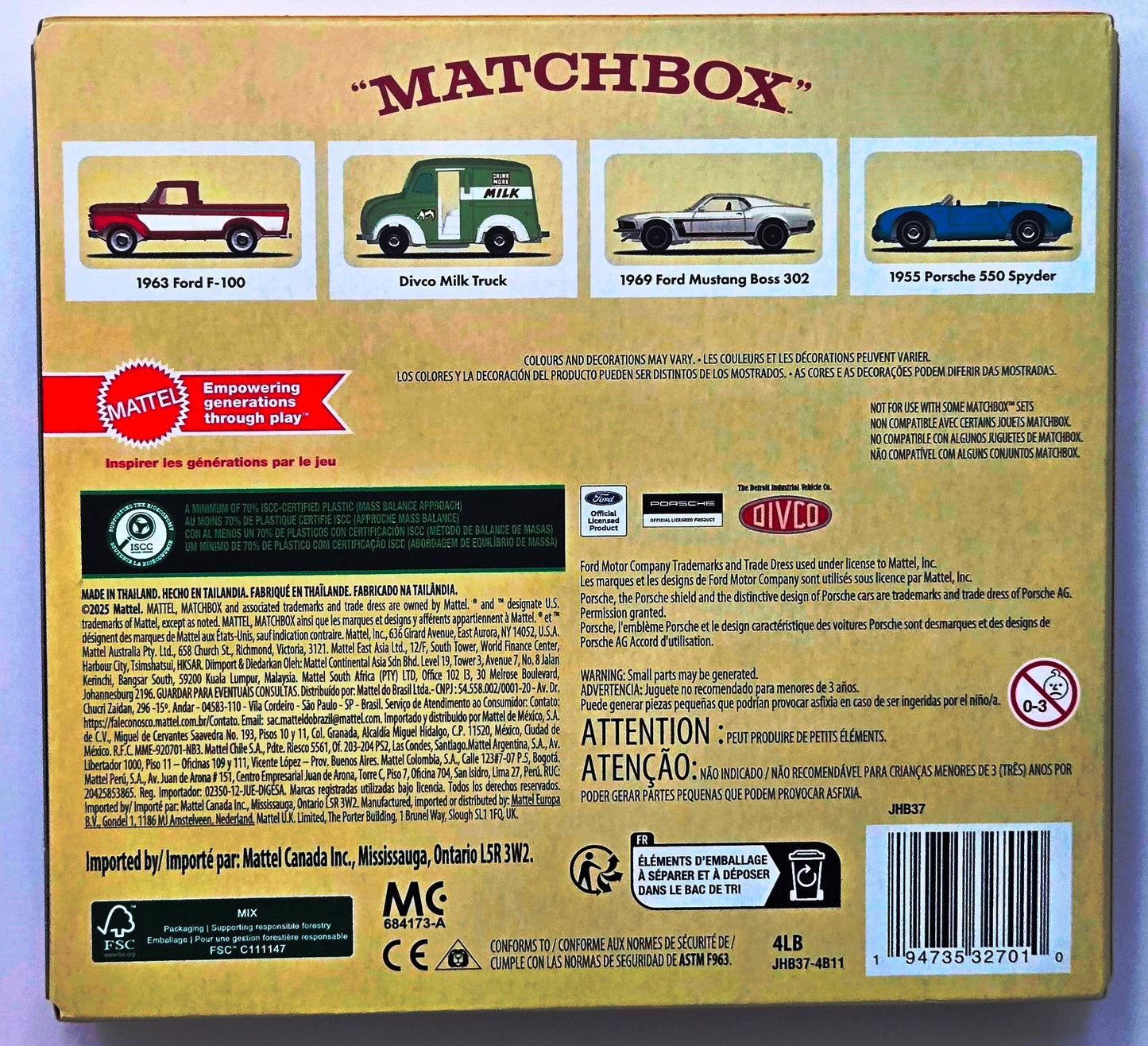 Mattel 80th Anniversary 4-Pack