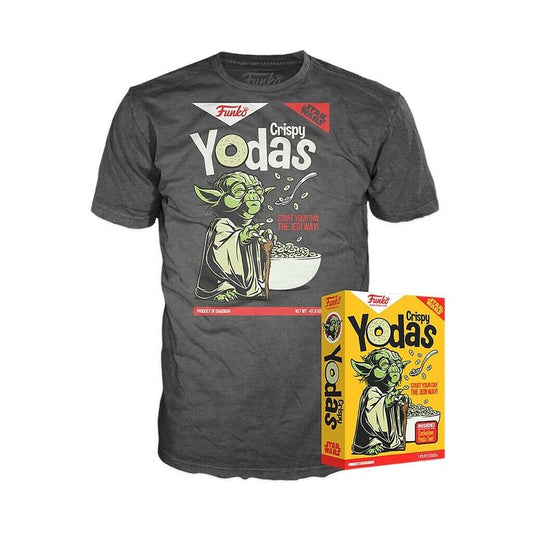 Funko - Crispy Yodas Cereal Box with T-Shirt